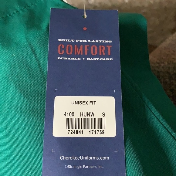 Unisex per label Cherokee scrub pants size small, new with tags see measurements - Picture 5 of 6